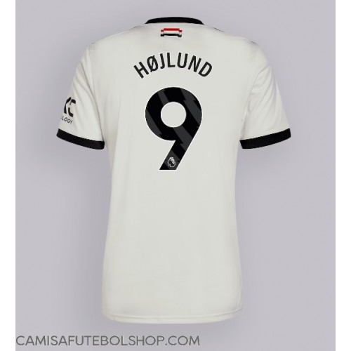 Camisa de time de futebol Manchester United Rasmus Hojlund #9 Replicas 3º Equipamento 2024-25 Manga Curta